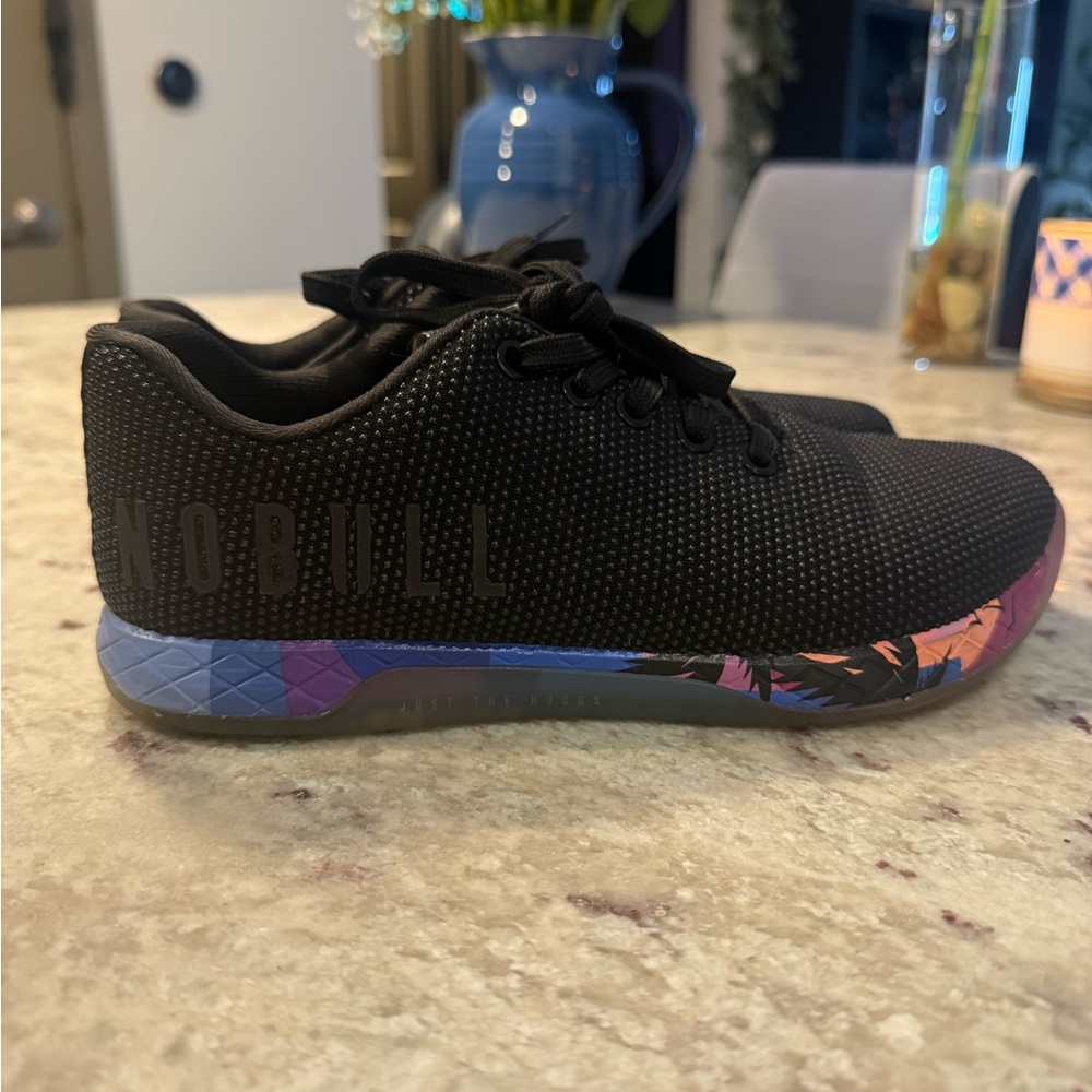 NOBULL Black Sneakers with Colorful Sole